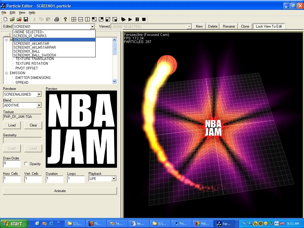 NBA Jam 2004 Particle Tech
